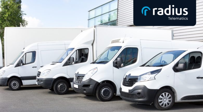 kinesis_pro_product_demo_video_vans_parked_in_bays_outside_of_a_depot